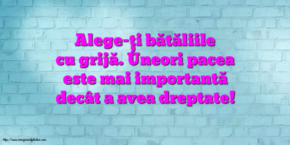 Familie Alege-ți bătăliile cu grijă