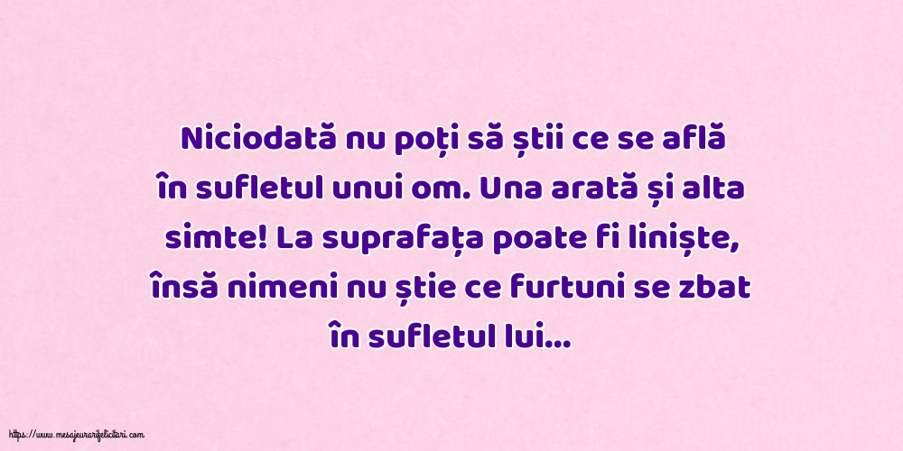 Familie Niciodată nu poți să știi ce se află în sufletul unui om