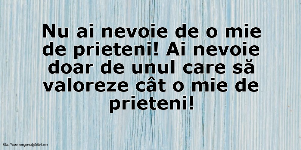 Familie Nu ai nevoie de o mie de prieteni!