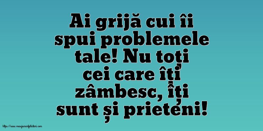 Familie Ai grijă cui îi spui problemele
