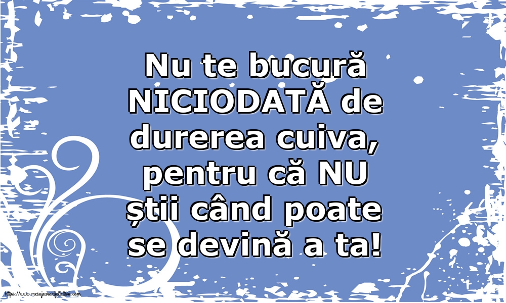 Nu te bucură