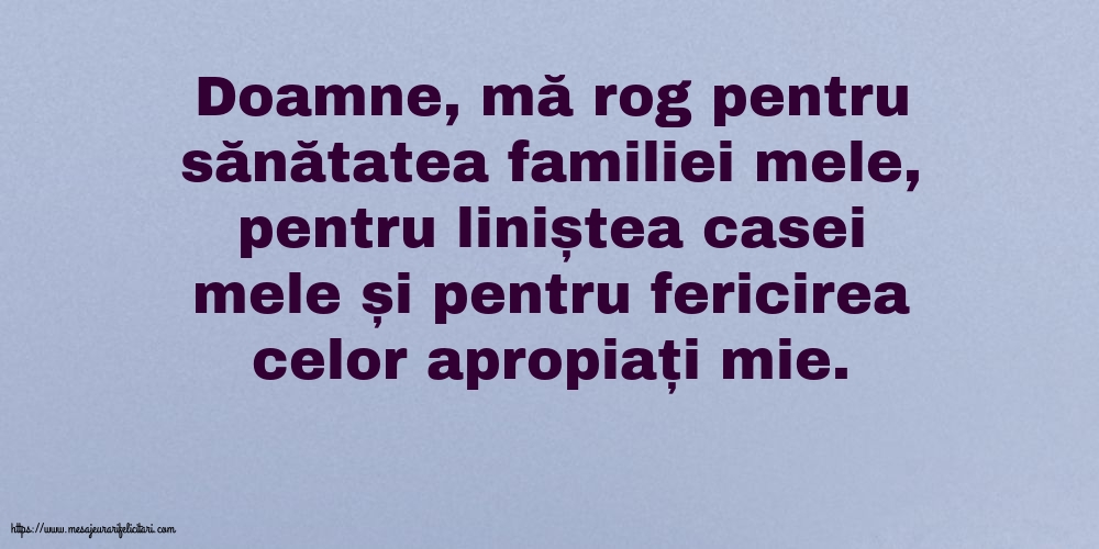 Familie Rugă pentru familie