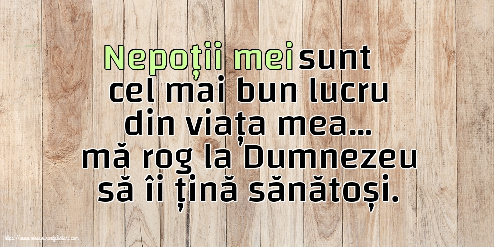 Familie Nepoții mei sunt cel mai bun lucru din viața mea…