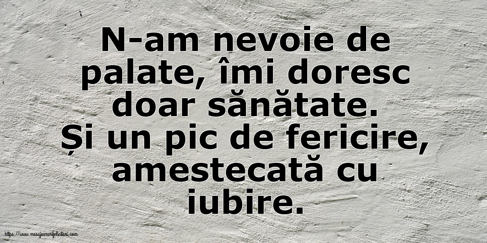 Familie N-am nevoie de palate