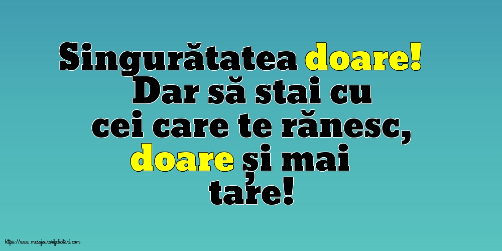 Familie Singuratatea doare