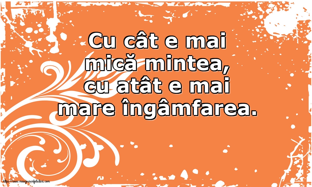 Familie Cu cât e mai mică mintea