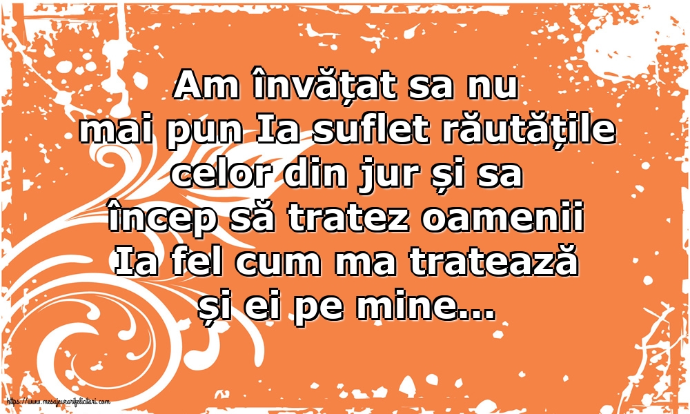 Familie Am învățat sa nu mai pun Ia suflet răutățile