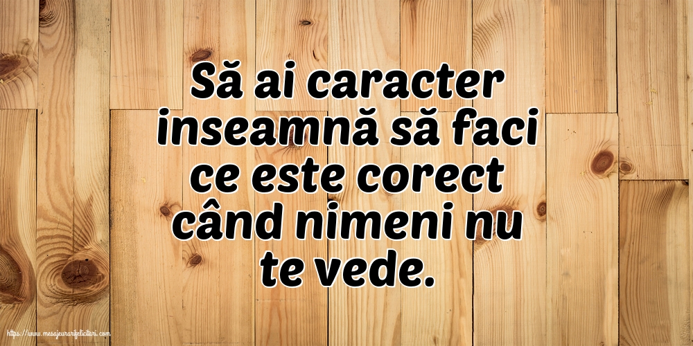 Familie Să ai caracter
