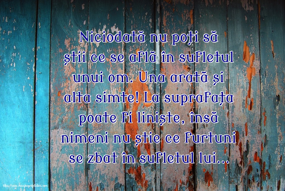 Familie Niciodată nu poți să știi ce se află în sufletul unui om