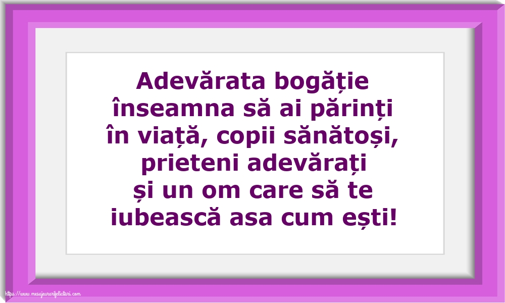 Familie Adevărata bogăție