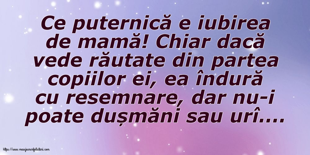 Familie Ce puternică e iubirea de mamă