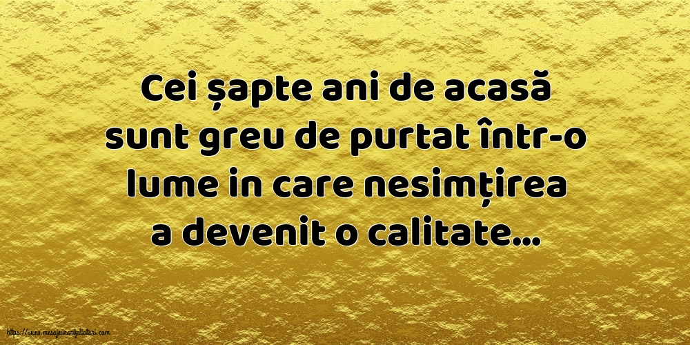 Familie Cei șapte ani de acasă