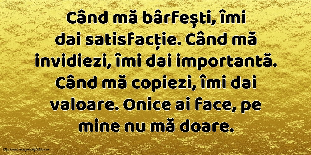 Familie Când mă bârfești, îmi dai satisfacție.