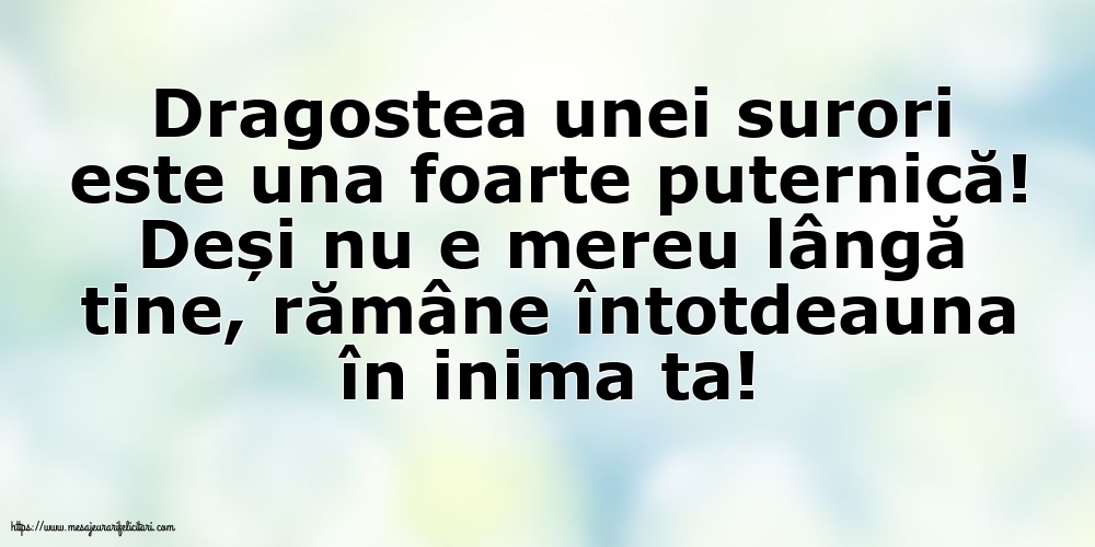 Familie Dragostea unei surori