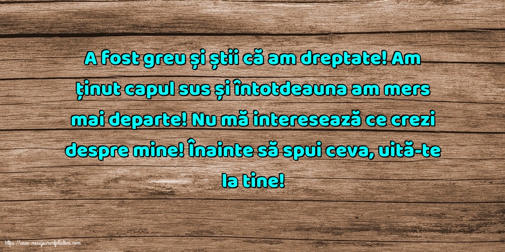 Familie A fost greu și știi că am dreptate