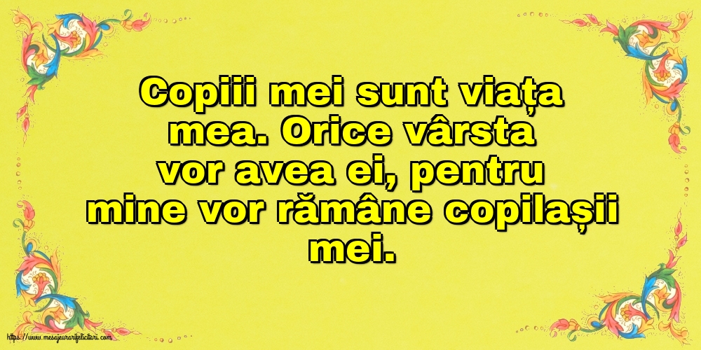 Familie Copiii mei sunt viața mea.