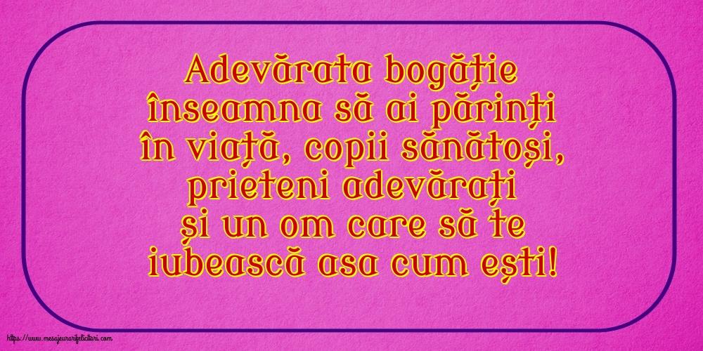 Familie Adevărata bogăție