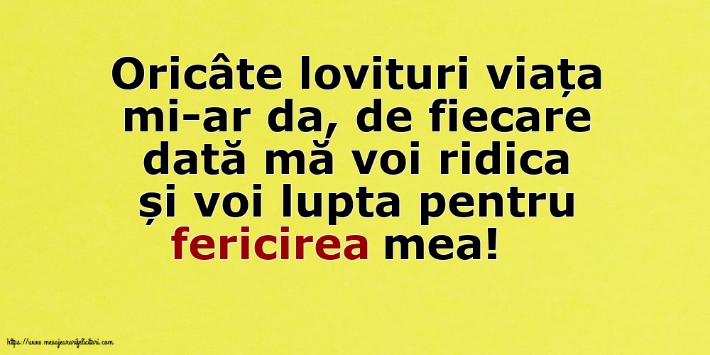 Familie Voi lupta pentru fericirea mea!