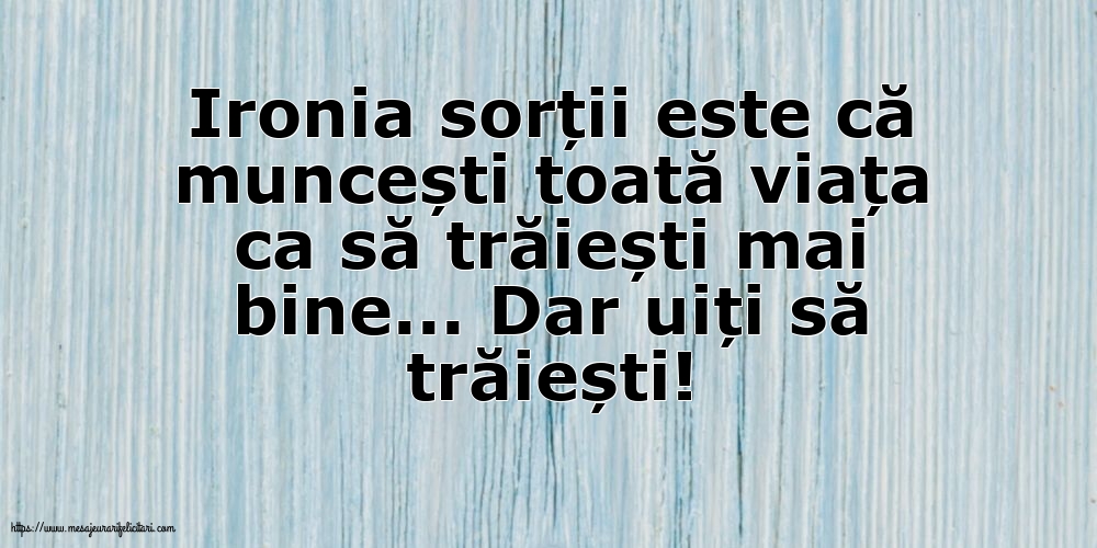 Ironia sorții