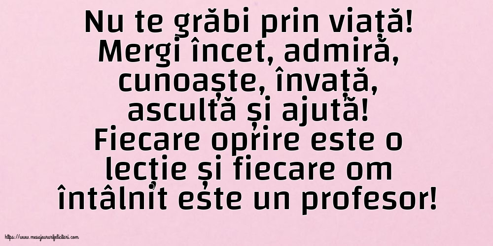 Familie Nu te grăbi prin viață!