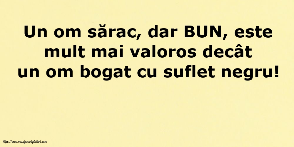 Familie Un om sărac, dar BUN