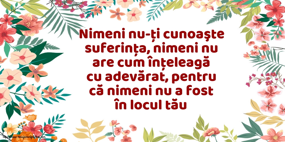 Familie Nimeni nu-ţi cunoaşte suferinţa