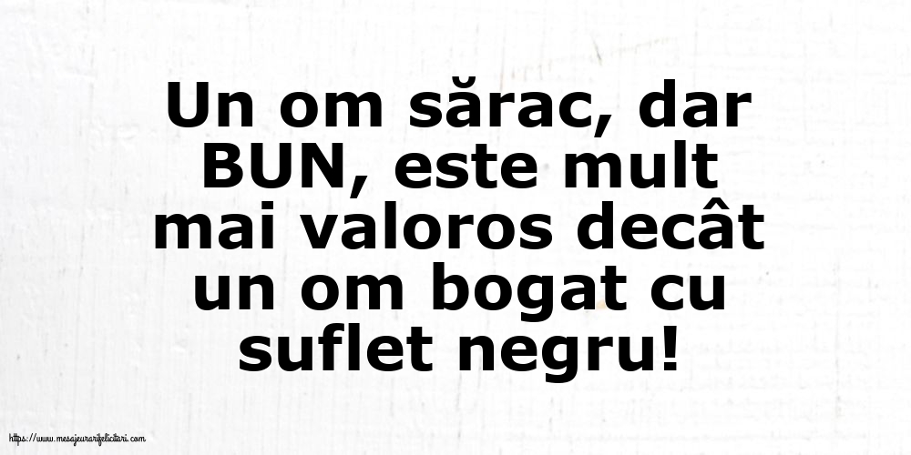 Familie Un om sărac, dar BUN