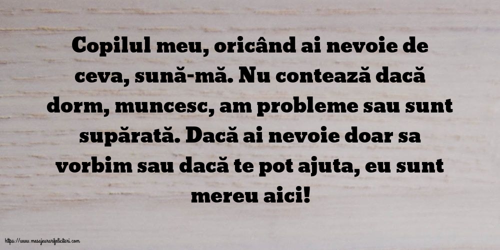 Familie Pentru copilul meu... Semnat: Mama