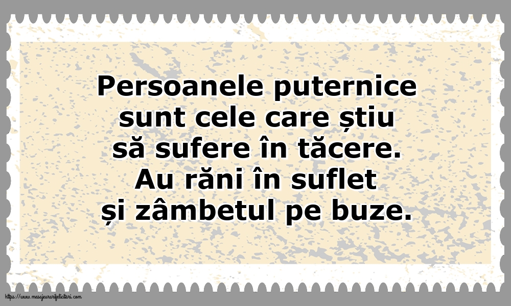 Familie Persoanele puternice sunt cele care știu să sufere în tăcere