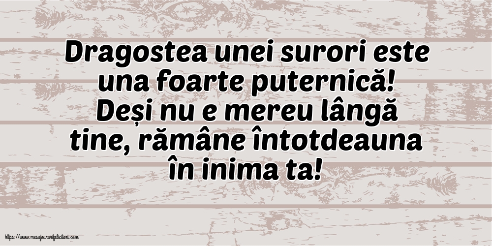 Familie Dragostea unei surori