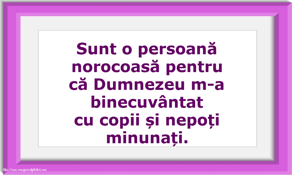 Familie Sunt o persoană norocoasă