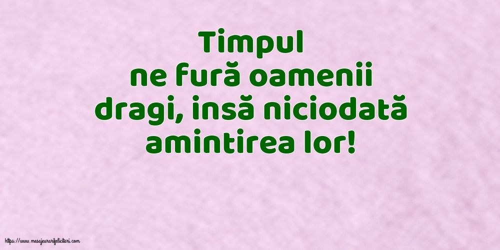 Familie Timpul ne fură oamenii dragi...