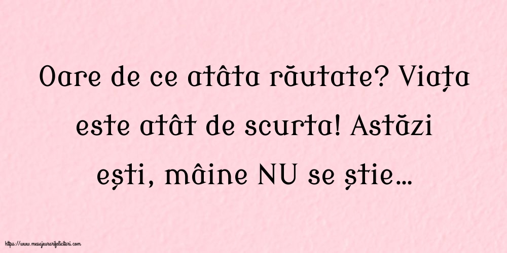 Familie Oare de ce atâta răutate?