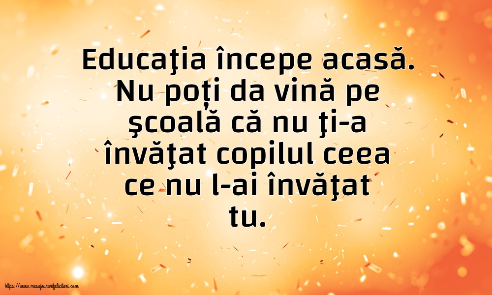 Familie Educaţia începe acasă