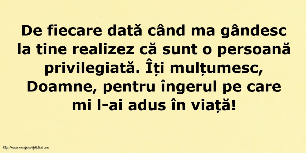 Familie Îți mulțumesc, Doamne, pentru îngerul pe care mi l-ai adus în viață!