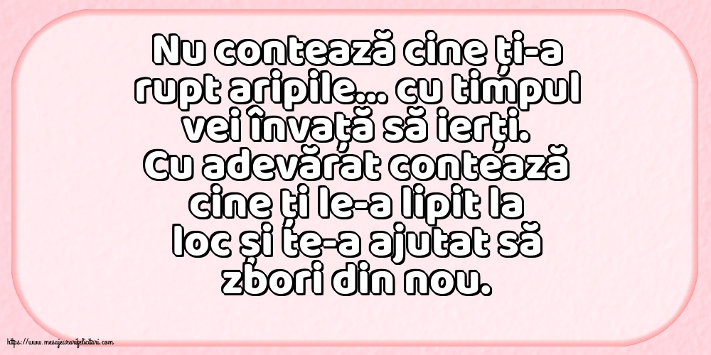 Familie Nu contează cine ți-a rupt aripile...