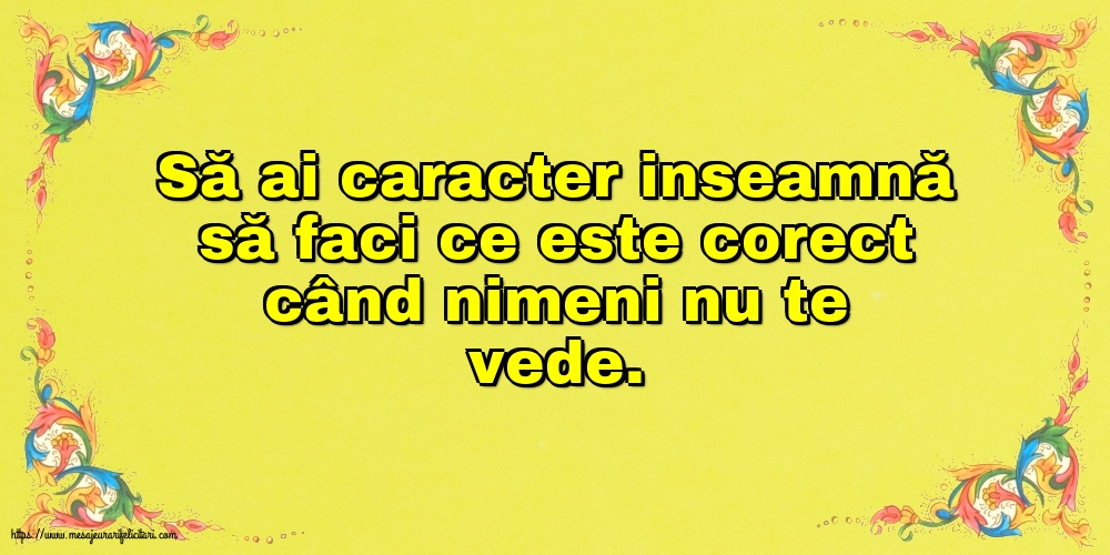 Familie Să ai caracter
