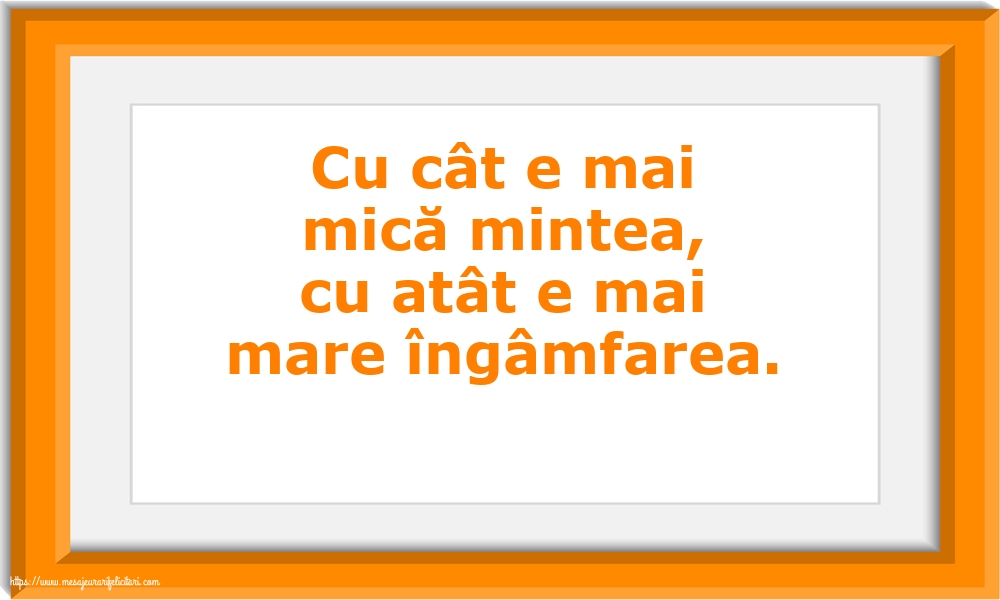 Familie Cu cât e mai mică mintea