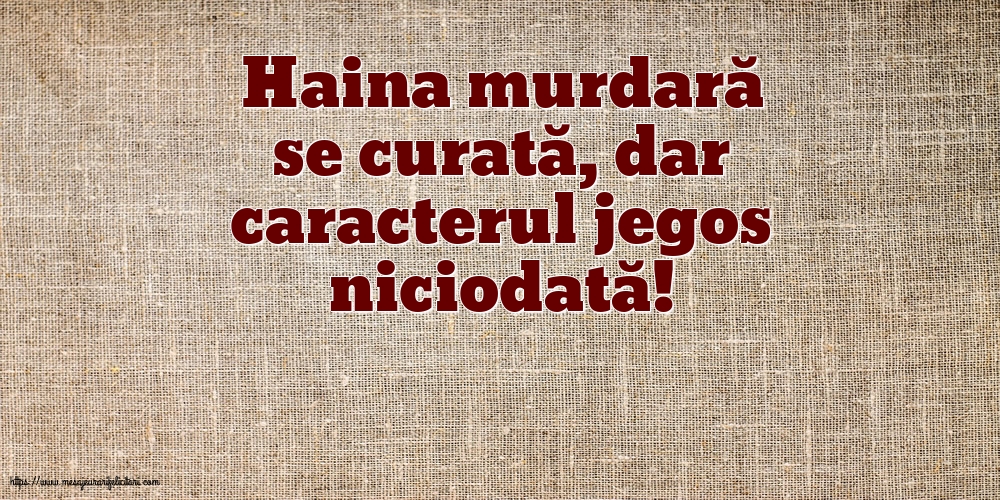 Familie Haina murdară se curată