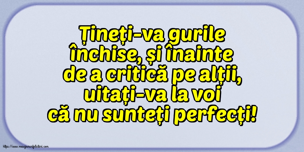 Familie Țineți-va gurile închise