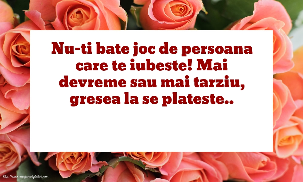 Familie Nu-ti bate joc de persoana care te iubeste
