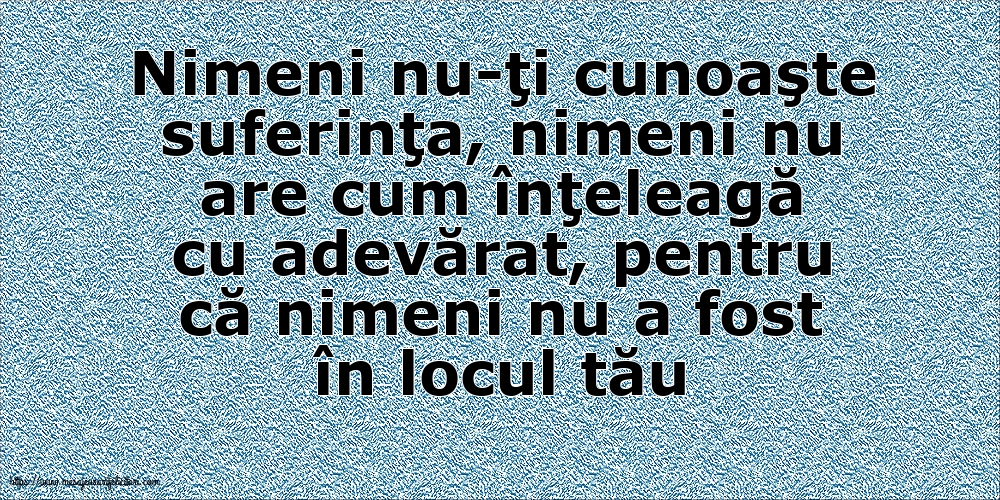 Familie Nimeni nu-ţi cunoaşte suferinţa