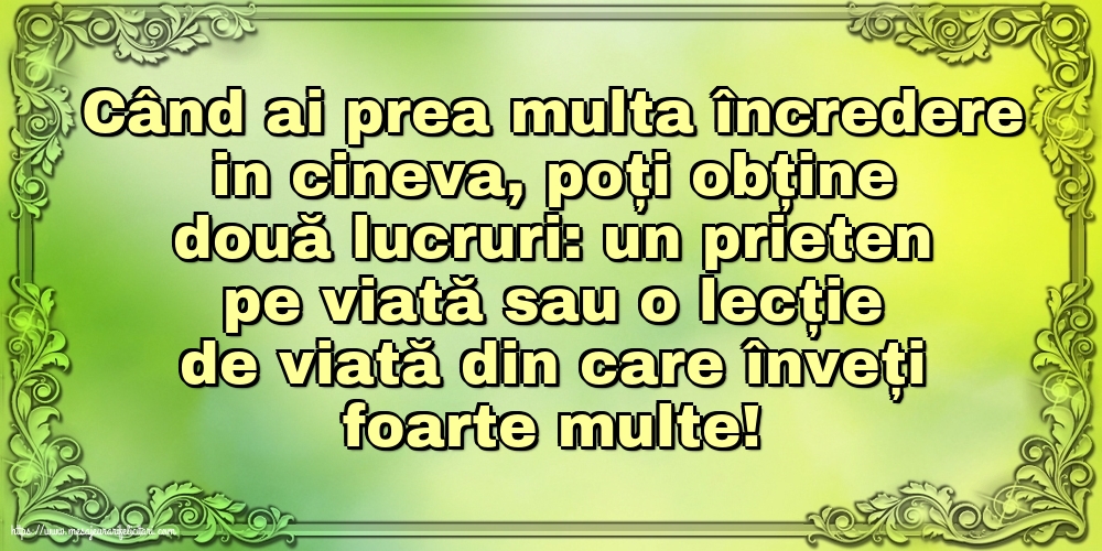 Familie Când ai prea multa încredere in cineva