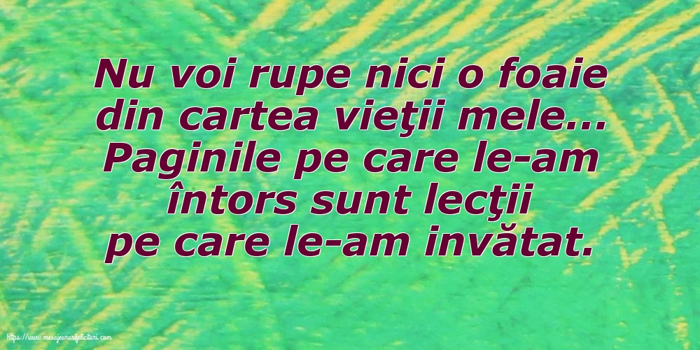 Familie Nu voi rupe nici o foaie din cartea vieţii mele