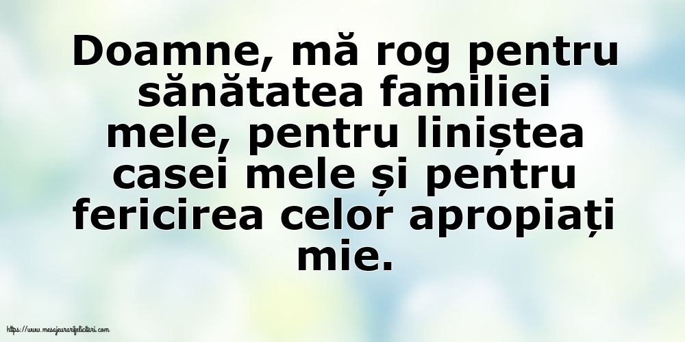 Familie Rugă pentru familie