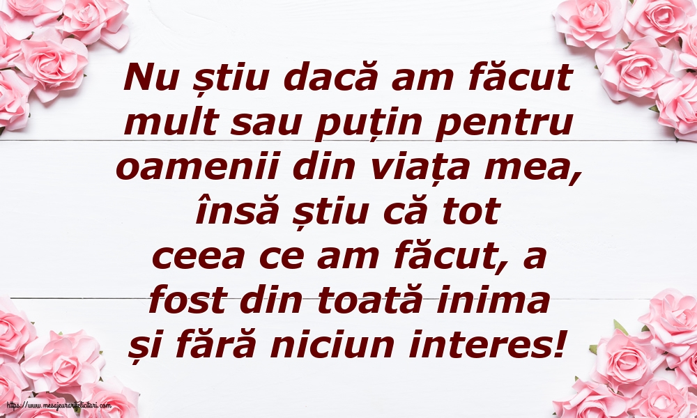 Familie Nu știu dacă am făcut mult sau puțin pentru oamenii