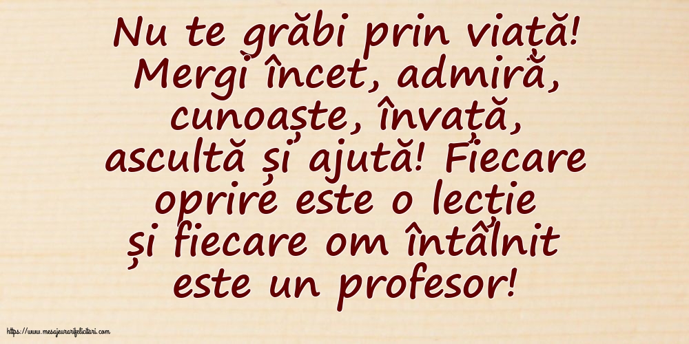 Familie Nu te grăbi prin viață!