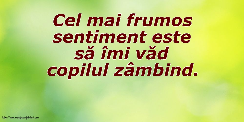 Familie Cel mai frumos sentiment este să îmi văd copilul zâmbind.
