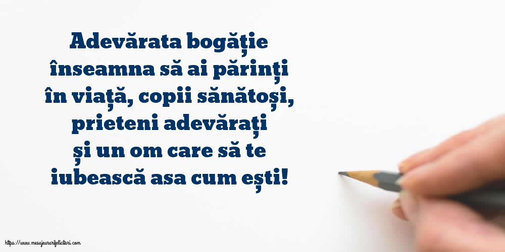 Familie Adevărata bogăție