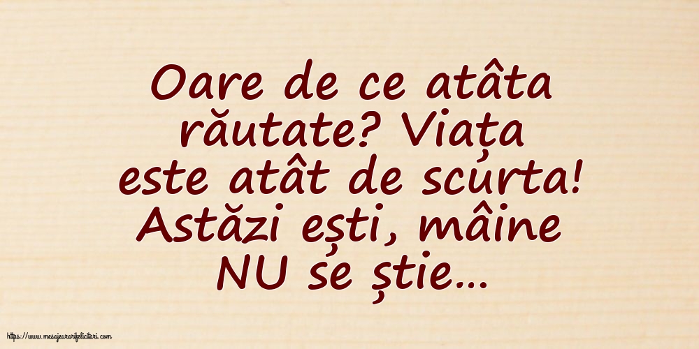 Familie Oare de ce atâta răutate?